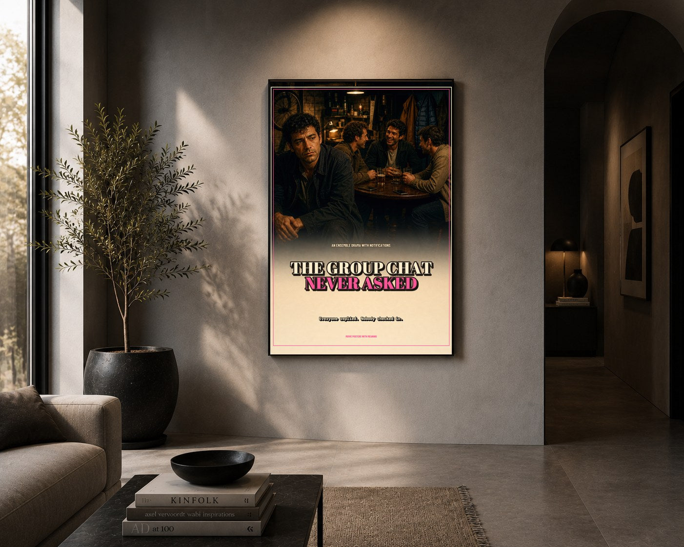 arc 05 the group chat never asked framed in a room