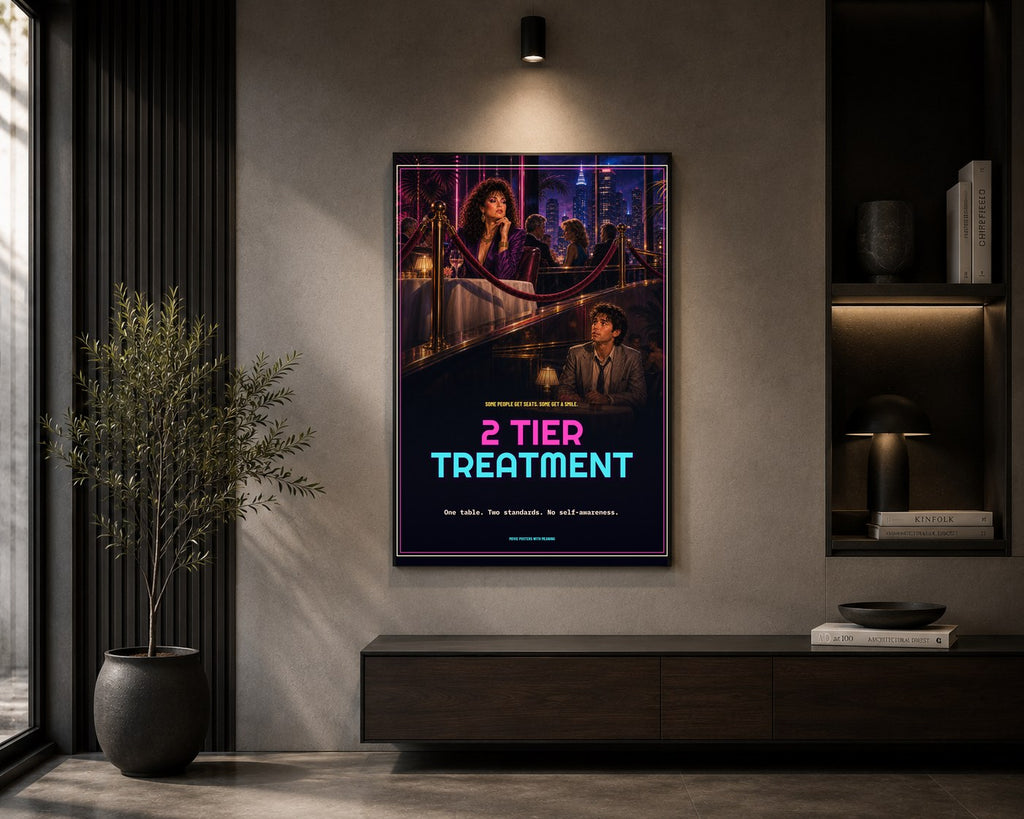 arc 02 2 tier treatment framed in a room