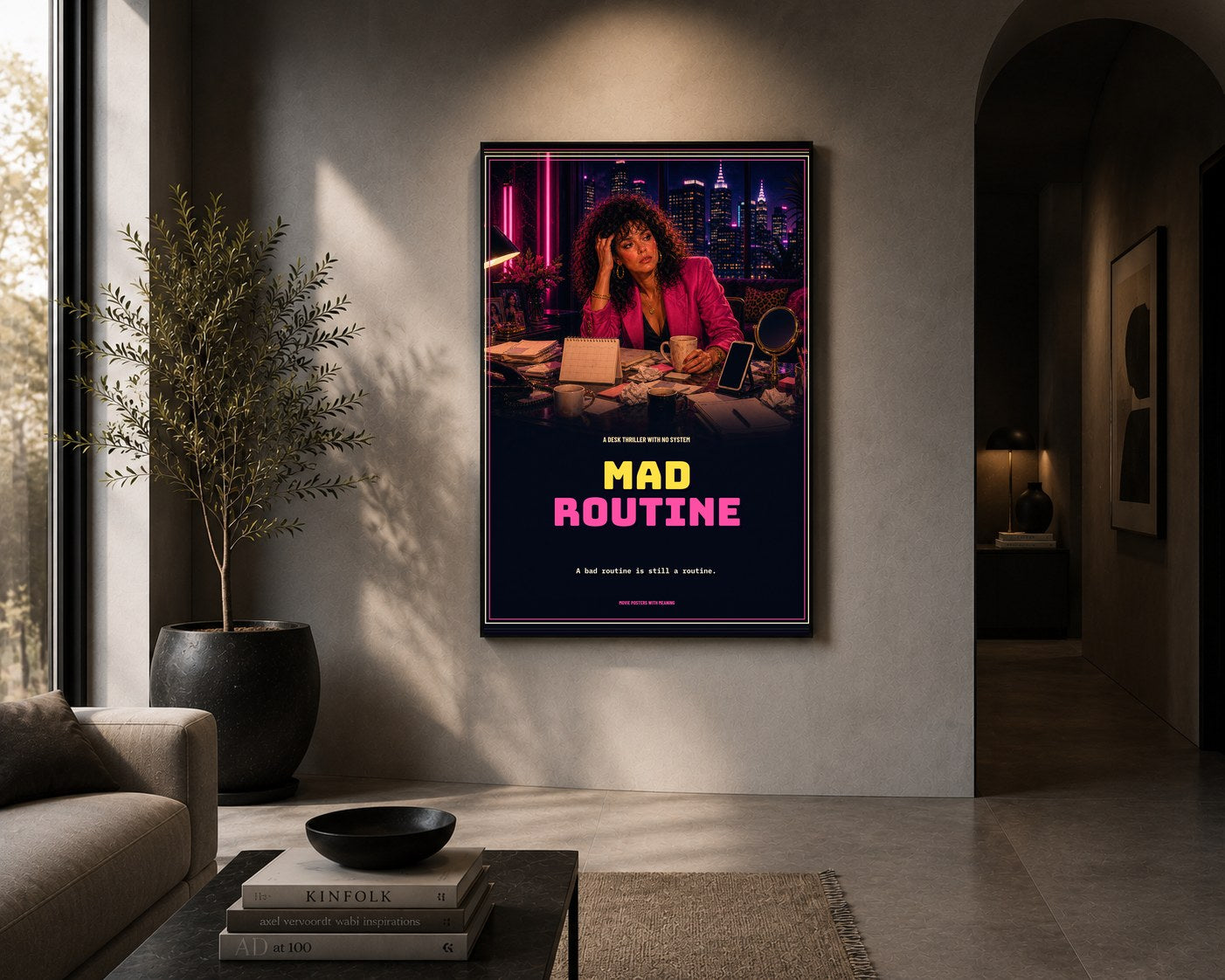 arc 01 mad routine framed in a room