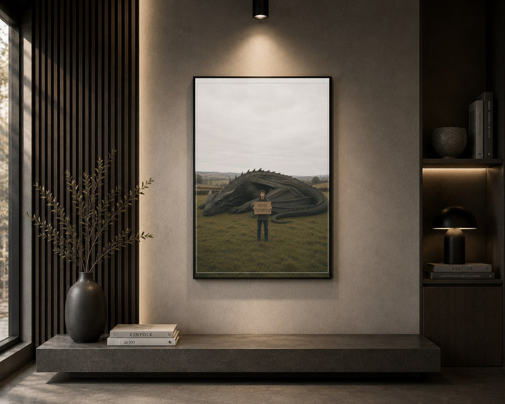 d2d 09 maybe tomorrow framed in a room