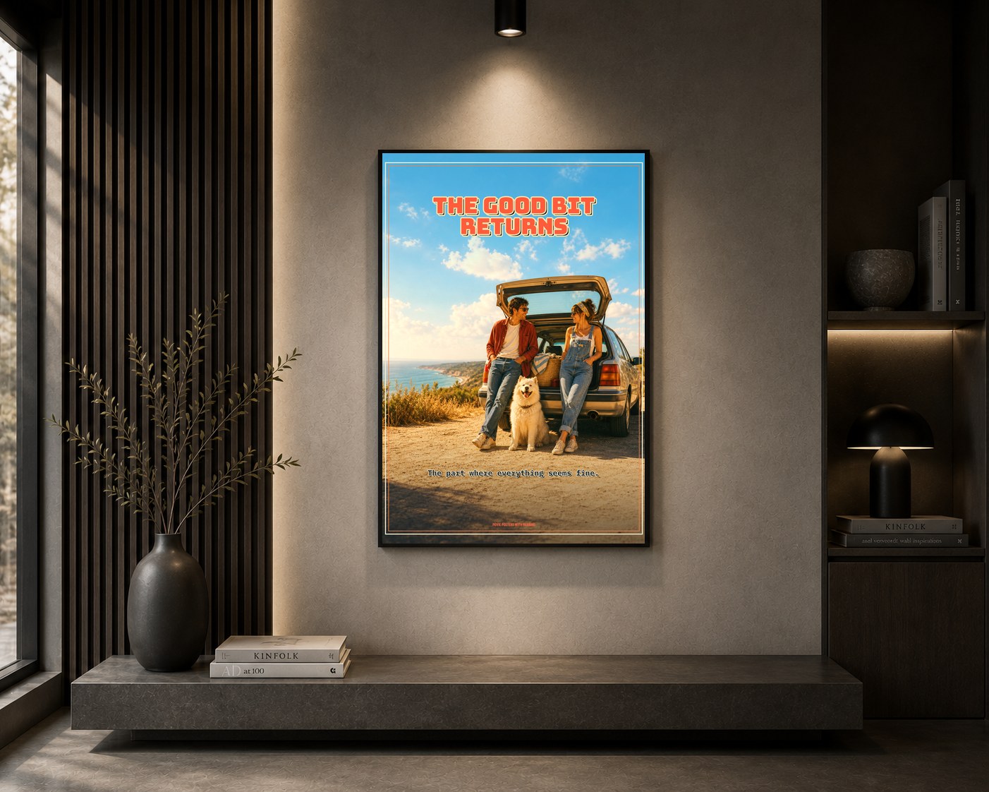 arc 10 the good bit returns framed in a room
