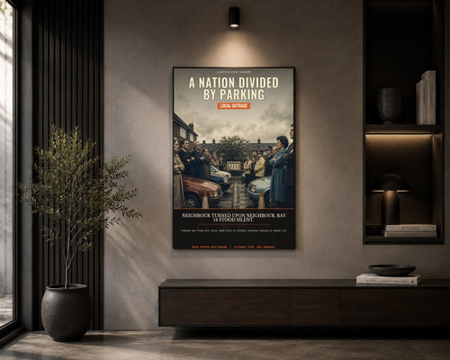 mom 23 a nation divided by parking framed in a room