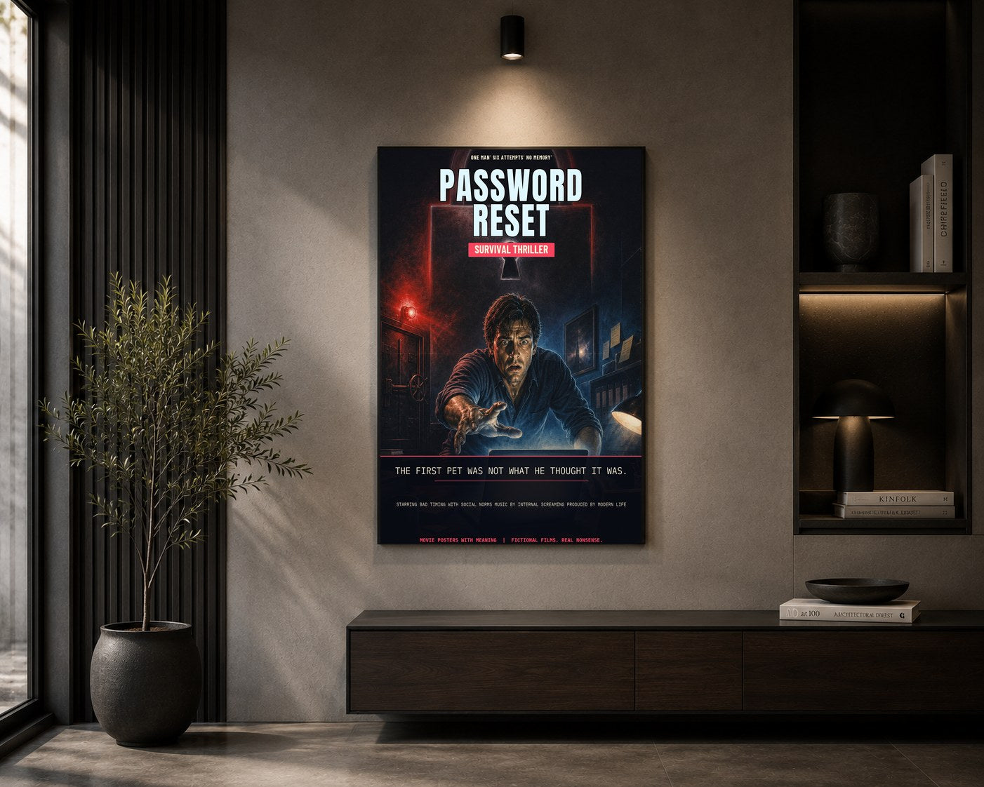 mom 25 password reset framed in a room