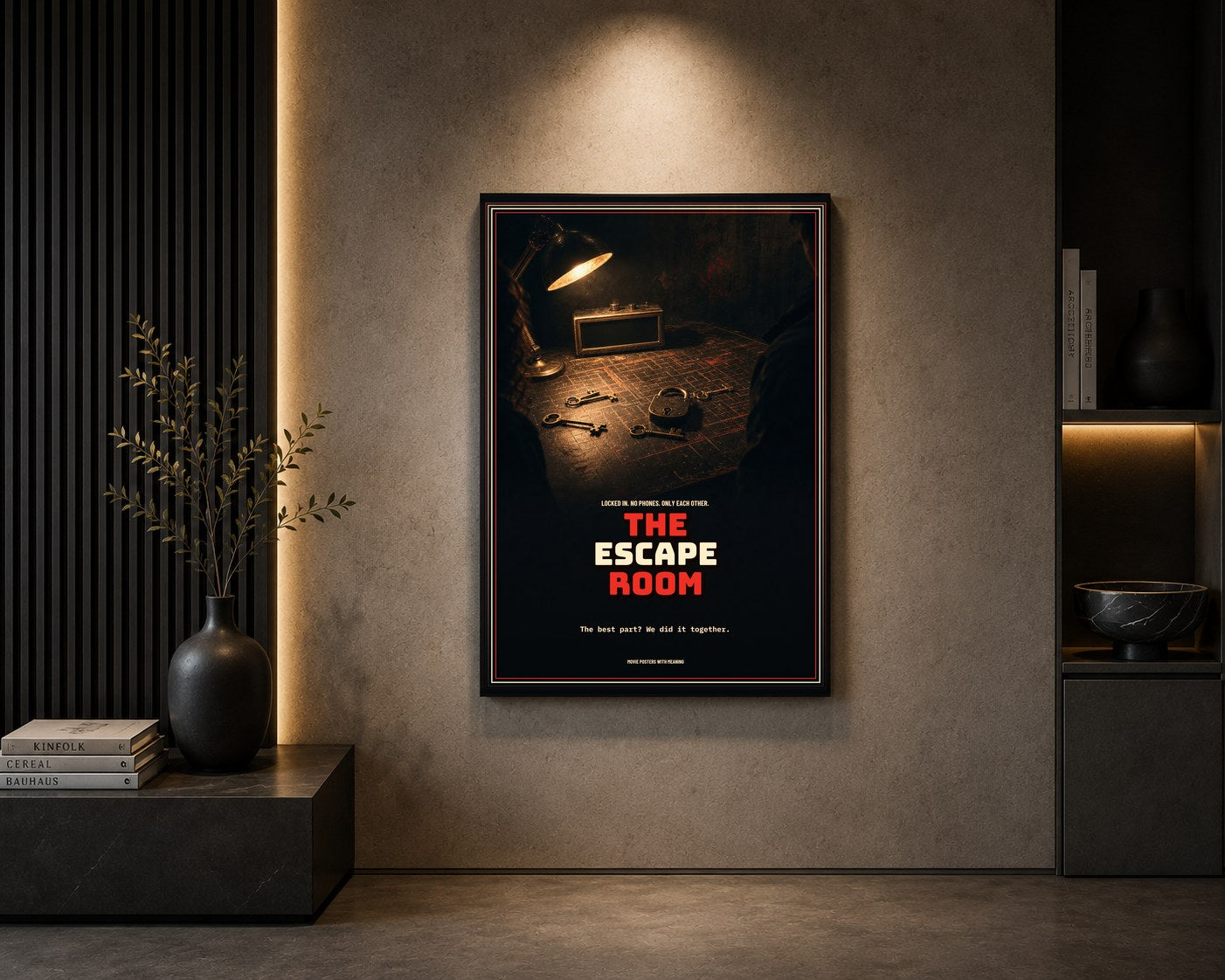 arc 01 the escape room framed in a room