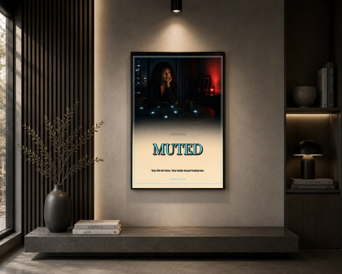 arc 04 muted framed in a room