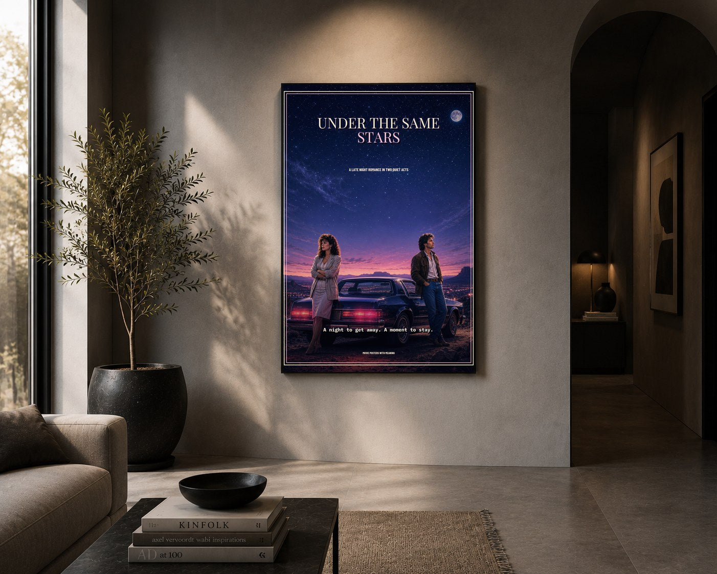 arc 01 under the same stars framed in a room
