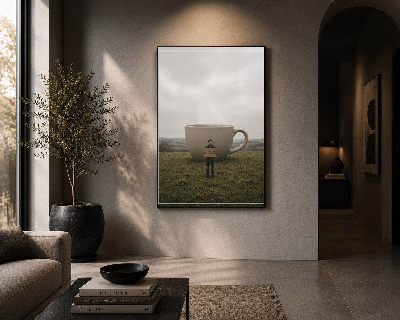 d2d 02 thanks framed in a room